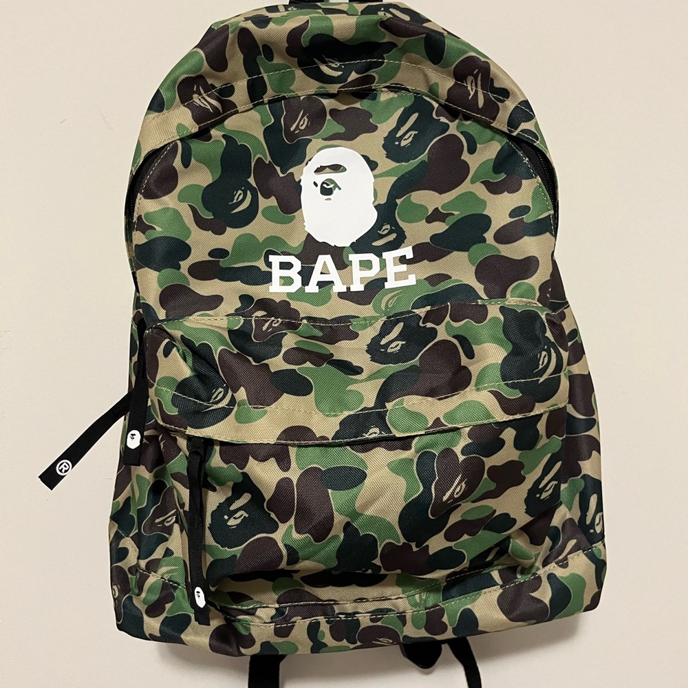 Bape Green and Brown Camouflage Backpack